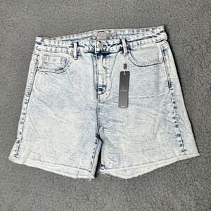 Denim Shorts Tractr Acid Wash Blue‎ Denim High Rise Shorts Slim 12/31 NWT